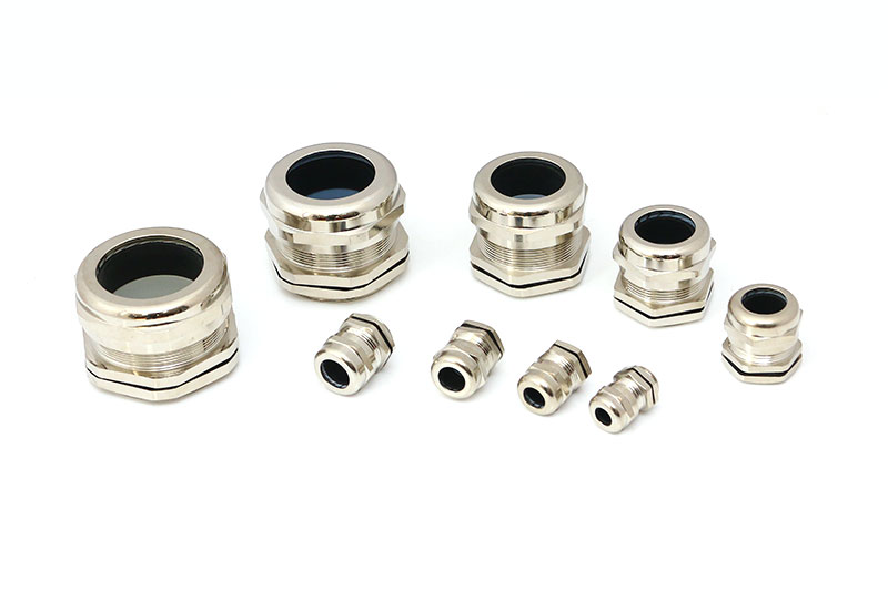 優質黃銅鍍鎳IP68索頭硅膠電纜金屬防水密封接頭連接器